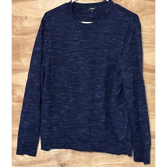 Express Men’s XL Space Dyed Crew Neck Extra Fine Merino Wool Sweater - Picture 2 of 7